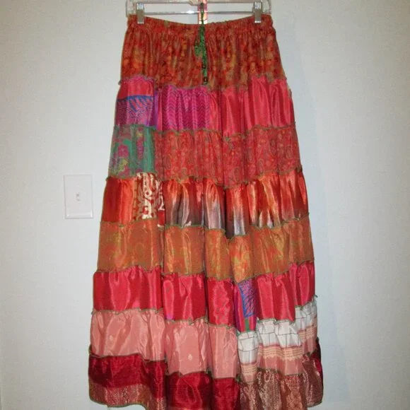 ๐บ Wevez Tribal Patchwork Skirt โ New With Tags ๐บ - Picture 2 of 8